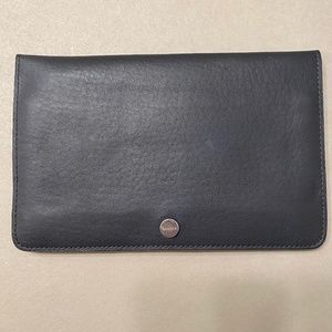 Shinola Leather Clutch & Zipper Pouch - NWT